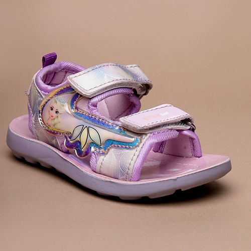 Velcro Strappy Sandals For Boys and Girls Purple