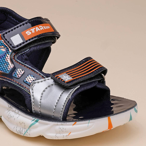 Velcro Strappy Sandals For Boys & Girls Dark Blue