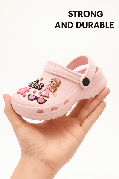 CLOUD GRANDE UNISEX CLOGS (Jojo-2) | 2 YEARS To 13 YEARS | PINK