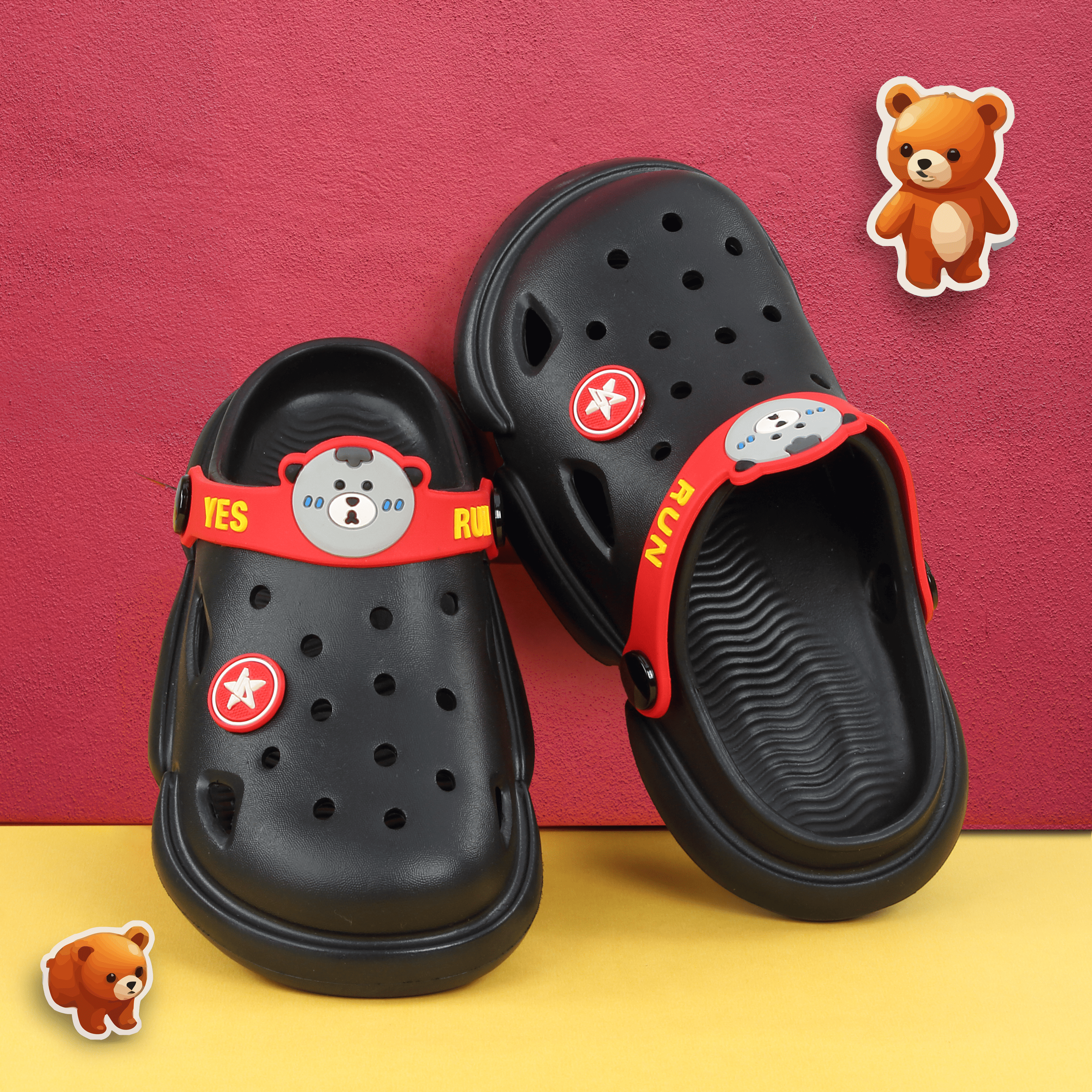 POLO SLIC POGO BLACK CLOGS – The Classic Cool Stepper | Unisex | Ages 5 to 9 Years