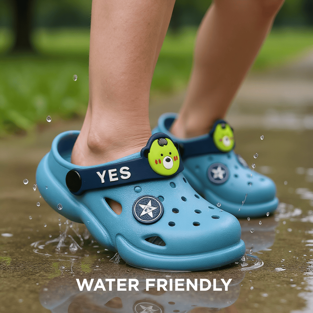 POLO SLIC POGO BLUE CLOGS – Big Energy, Bold Style | Unisex | Ages 5 to 9 Years