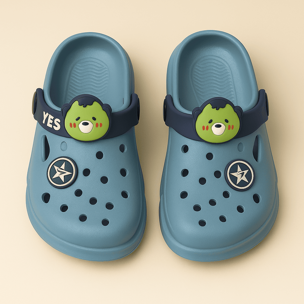 POLO SLIC POGO BLUE CLOGS – Big Energy, Bold Style | Unisex | Ages 5 to 9 Years