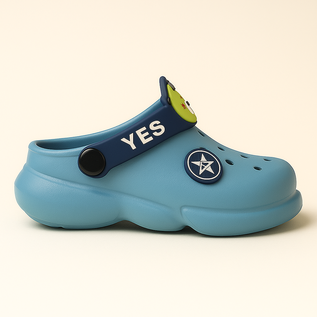 POLO SLIC POGO BLUE CLOGS – Big Energy, Bold Style | Unisex | Ages 5 to 9 Years