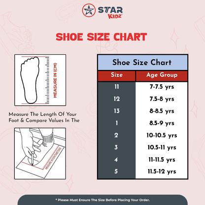 STAR AERO SPOUT VELCRO CASUAL SHOE (KSJ-404-V) | 7 YEARS TO 12 YEARS | BLK