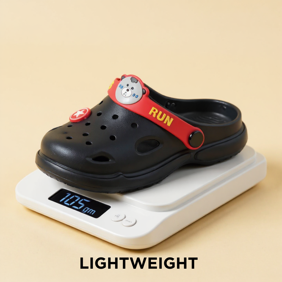 POLO SLIC POGO BLACK CLOGS – The Classic Cool Stepper | Unisex | Ages 5 to 9 Years