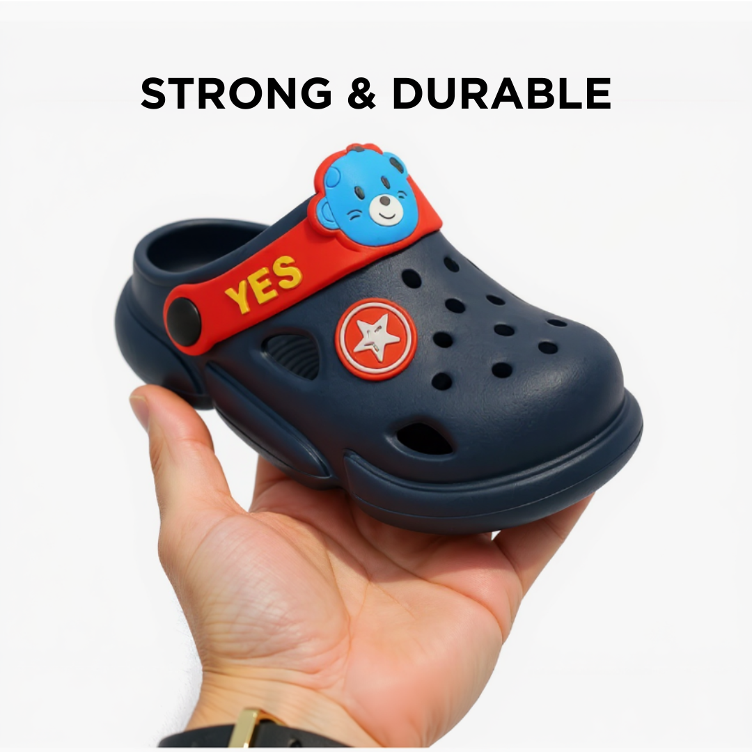 POLO SLIC POGO NAVY BLUE CLOGS – Deep Blue and Ready to Zoom| Unisex | Ages 5 to 9 Years