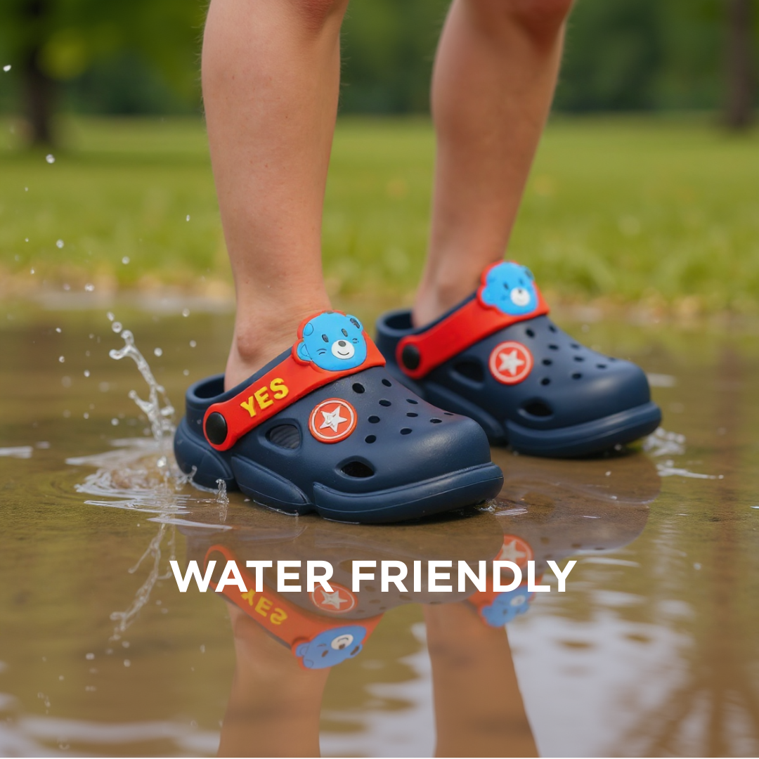 POLO SLIC POGO NAVY BLUE CLOGS – Deep Blue and Ready to Zoom| Unisex | Ages 5 to 9 Years