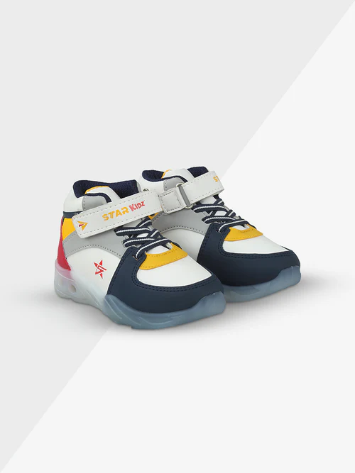 STAR BOLT ZIP SHOES (FIRE BOLT-02) |  AGE 1.5 YEARS TO 6 YEARS | NAVY BLUE
