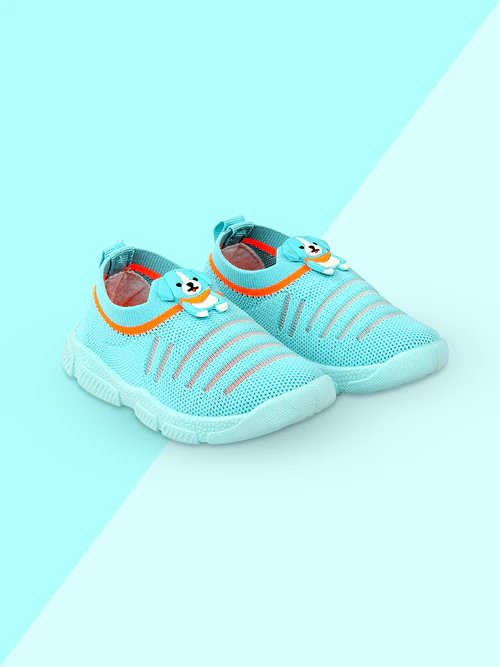 STAR COZY PRINTS CASUAL SHOE (Ash-51) |  6 MONTHS TO 3 YEARS | AQUA