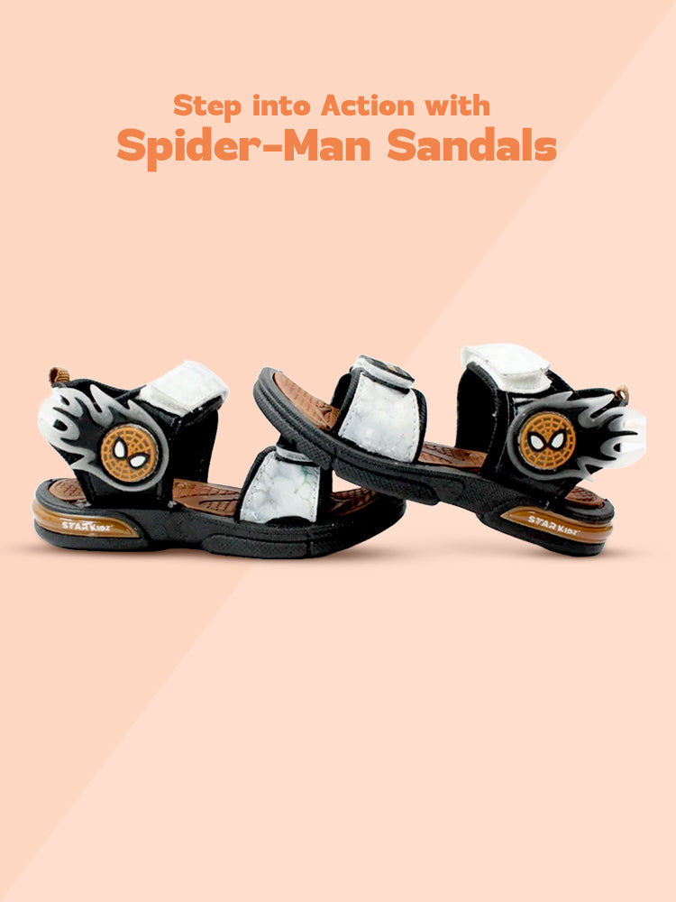 SWIFT STRIDE Sandal (Jumper-05) | Age 3.5 - 8.5 Years | Black/TAN