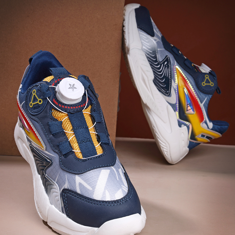 Slip on Sneakers For Boys & Girls  (Dark Blue, 5-13 Year)