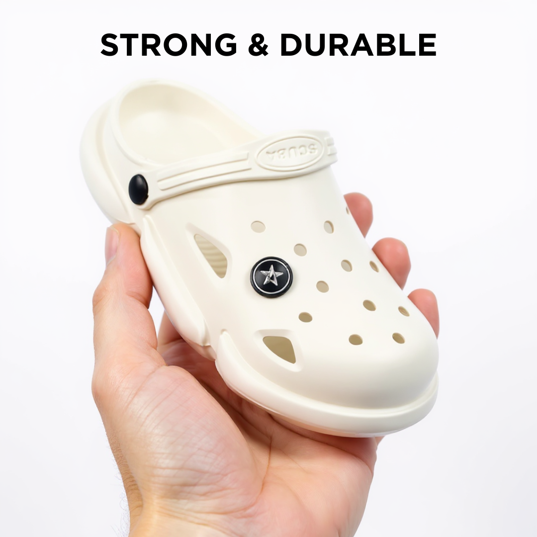CLOUD TREADS WHITE CLOGS (Jojo) – Clean, Classic, Cool | Unisex | Ages 9 to 13 Years