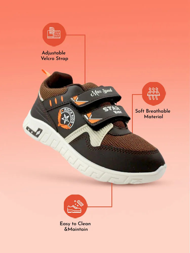 ULTRA KICKS Sneakers (Bear-107) | Age 6-13 years | Brown