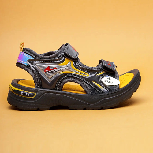 Velcro Strappy Sandals For Boys & Girls  - Grey