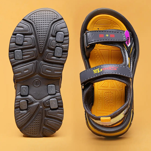 Velcro Strappy Sandals For Boys & Girls  - Grey