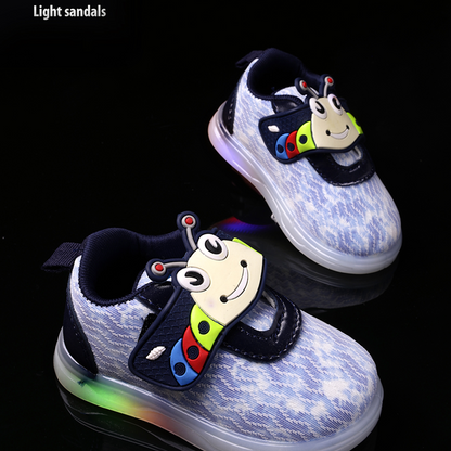 Velcro LED Shoes For Boys & Girls  (Multicolor)
