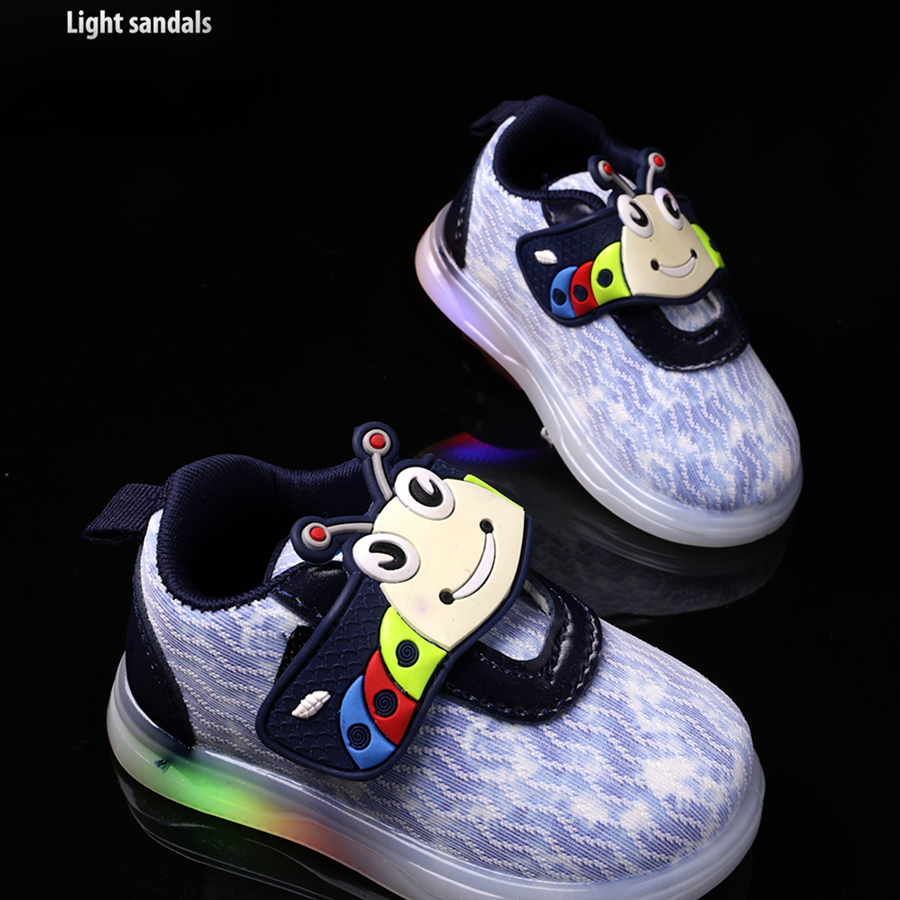 Velcro LED Shoes For Boys & Girls  (Multicolor)