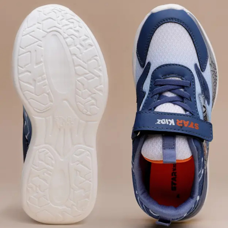 Velcro Sneakers For Boys & Girls  (Dark Blue, 5 to 13 years)