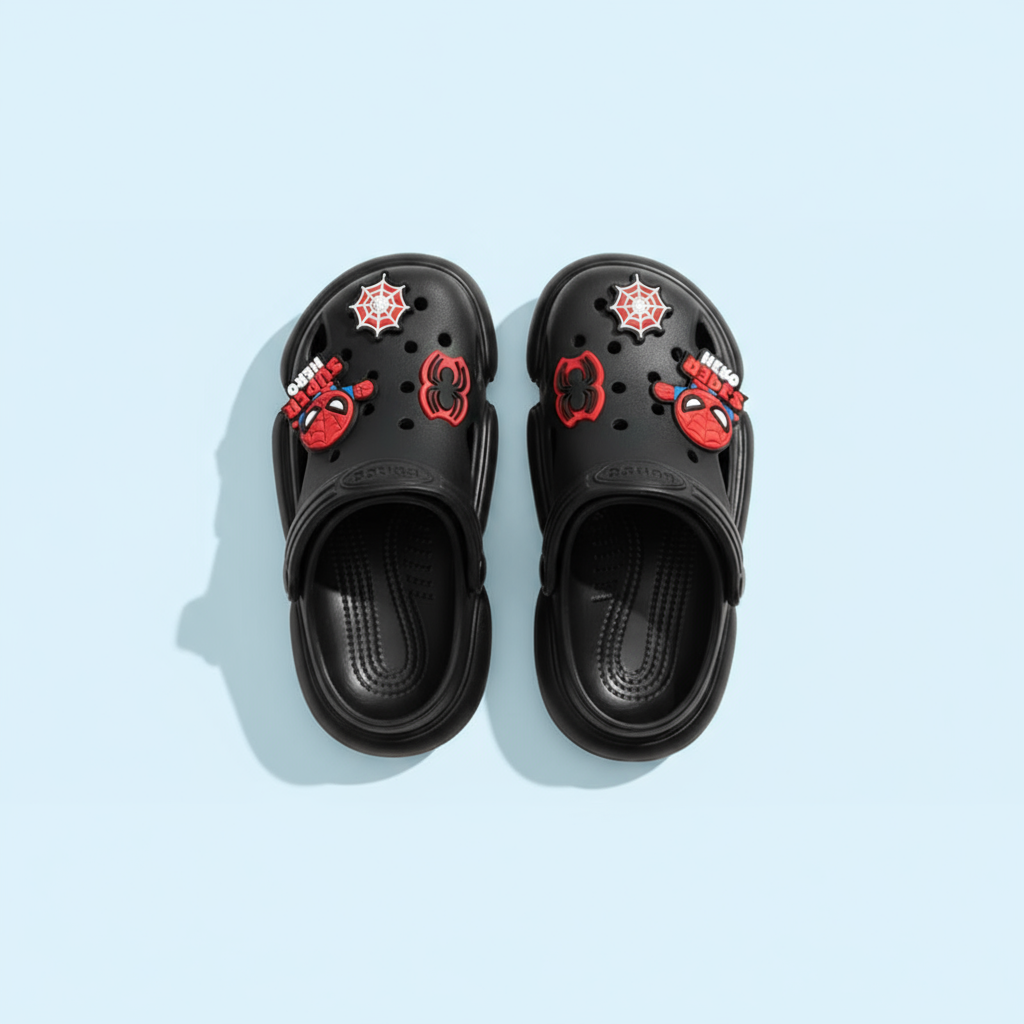 CLOUD TREADS UNISEX CLOGS (Jojo-2) | 2 Years to 13 Years | Black